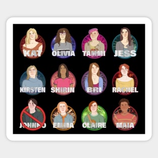 Y2K All Characters - season 1 order - Johnno blocked Sticker